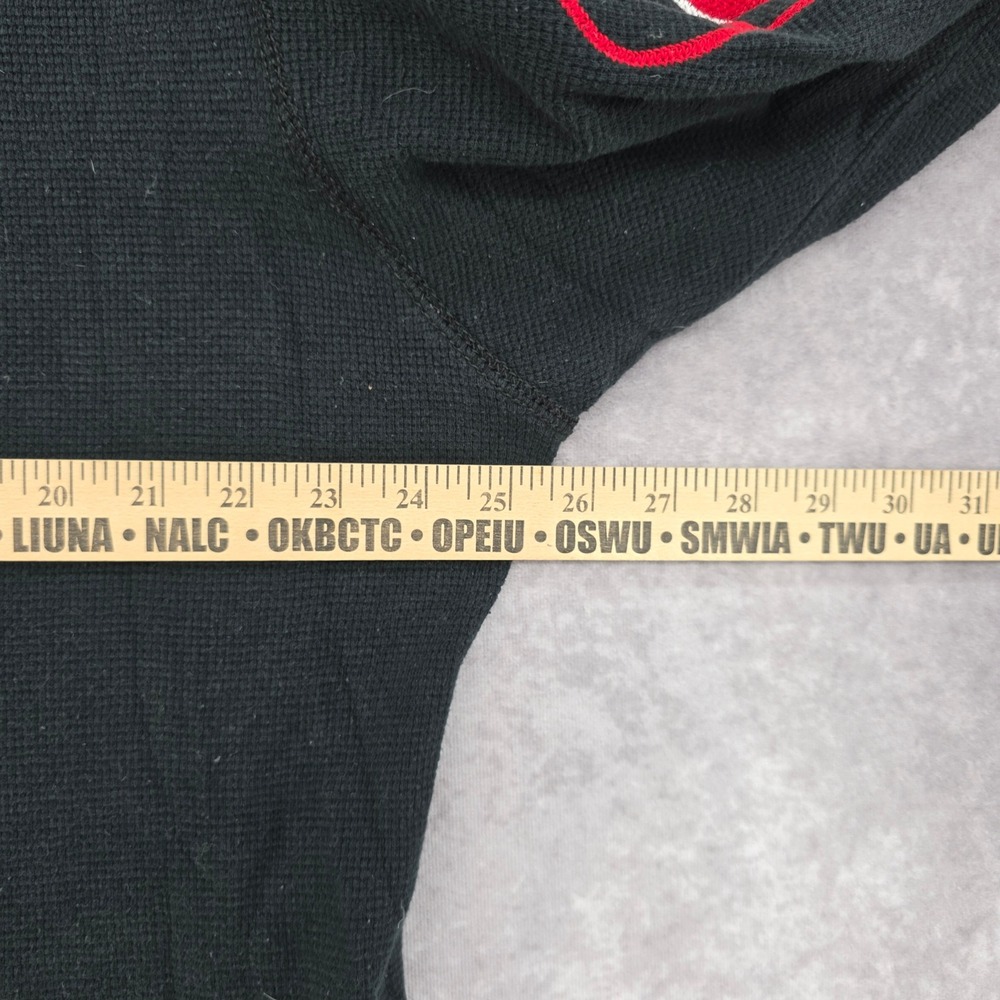Vintage Ecko Unltd Mens L Waffle Knit Thermal Long Sleeve Shirt Black Sleeve Hit - Picture 9 of 9